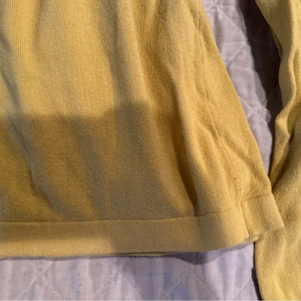 Yellow Women's Anthropologie Cardigan with pockets- size-medium/large - Picture 13 of 14